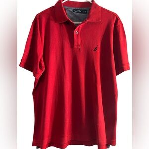 Nautica Classic Red Polo Shirt for Men